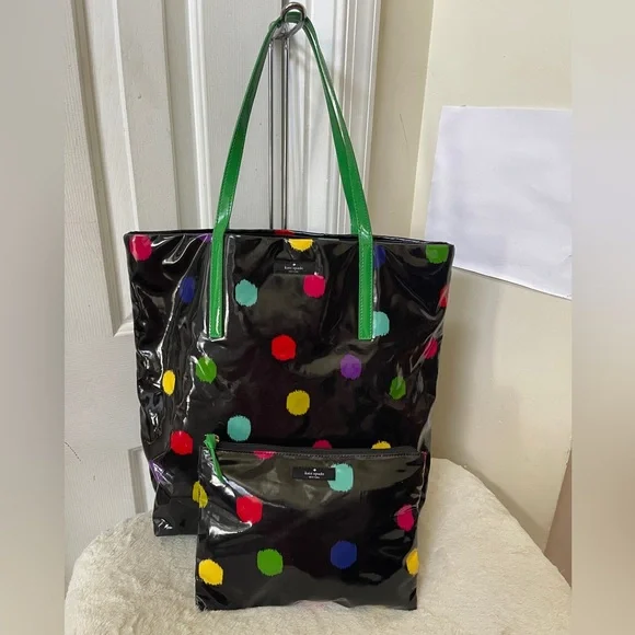 Kate Spade ♠️ tote and pouch Set EUC - Picture 6 of 9